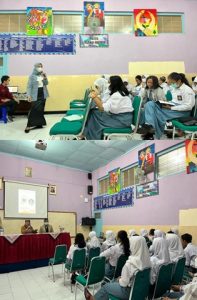 Suasana berlangsungnya Seminar Event Talk yang ke 35 di ruang Ava SMAN 10 Yogyakarta