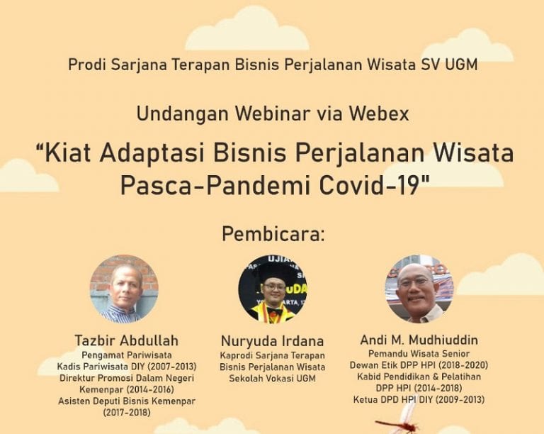 Webinar Prodi BPW: Pentingnya Adaptasi Ketrampilan dan Bersiap Menuju New Normal Tourism