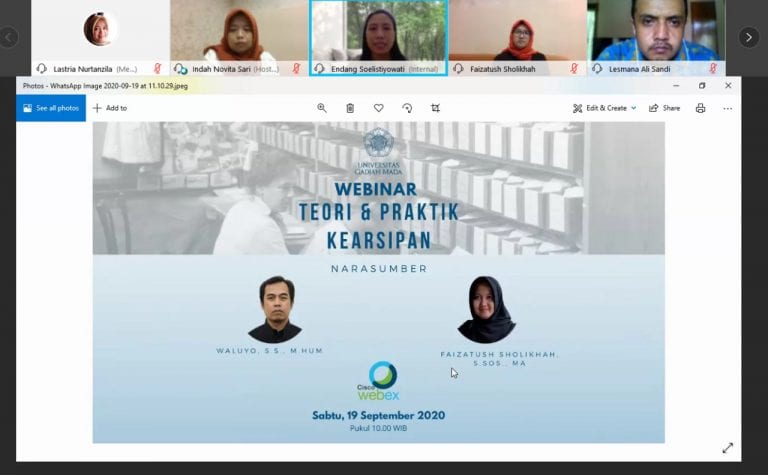 Prodi PARI adakan Webinar Teori dan Praktik Kearsipan