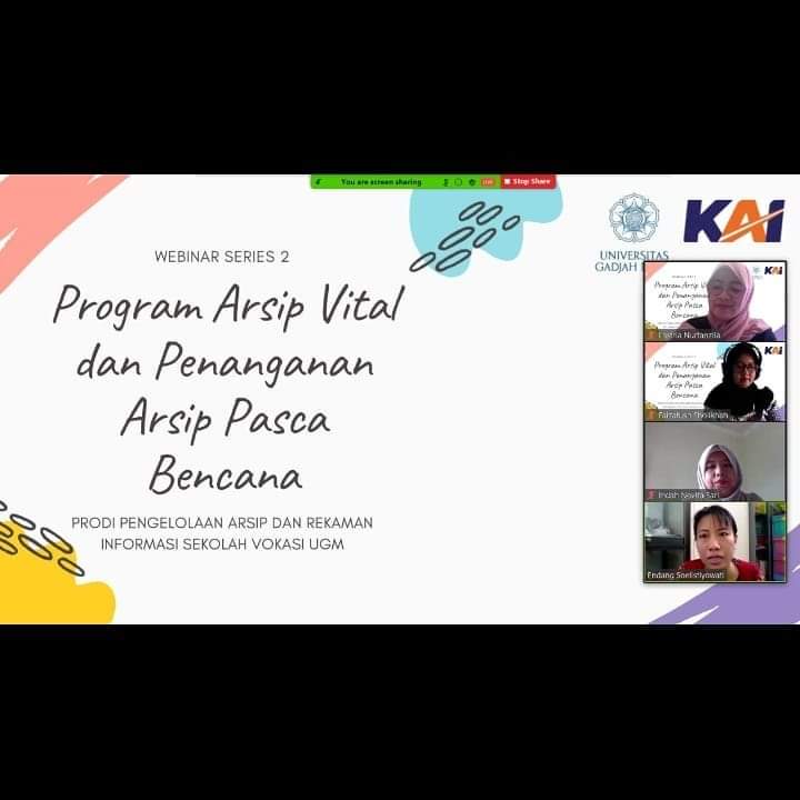 Webinar Series 2: Program Arsip Vital dan Penanganan Arsip Pasca Bencana