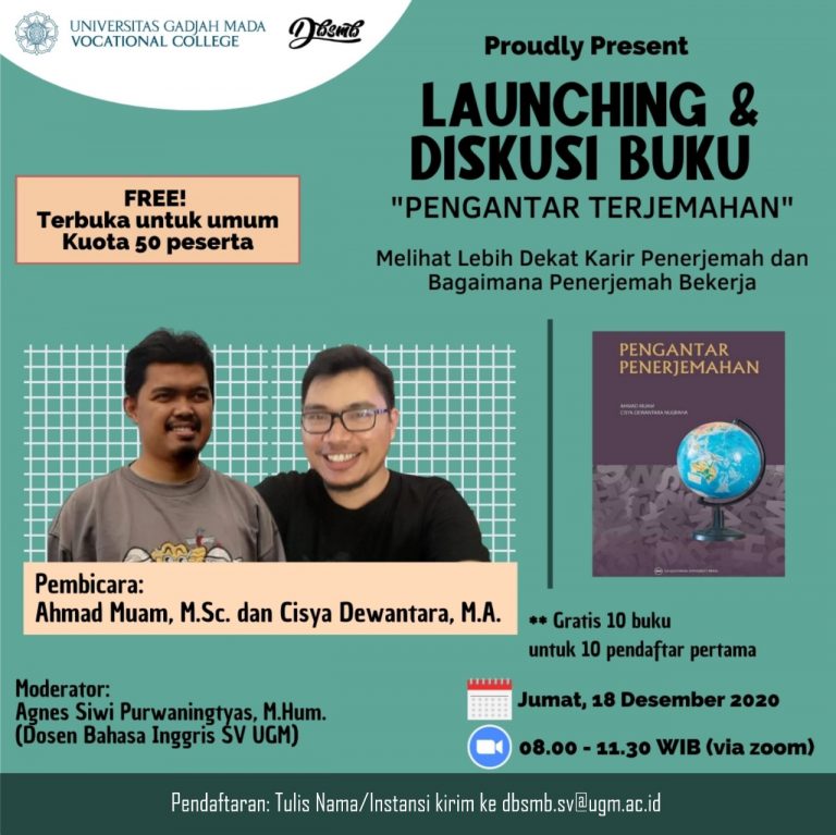 Launching & Diskusi Buku “Pengantar Terjemahan”