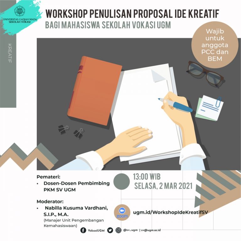 WORKSHOP PENULISAN PROPOSAL IDE KREATIF BAGI MAHASISWA SEKOLAH VOKASI