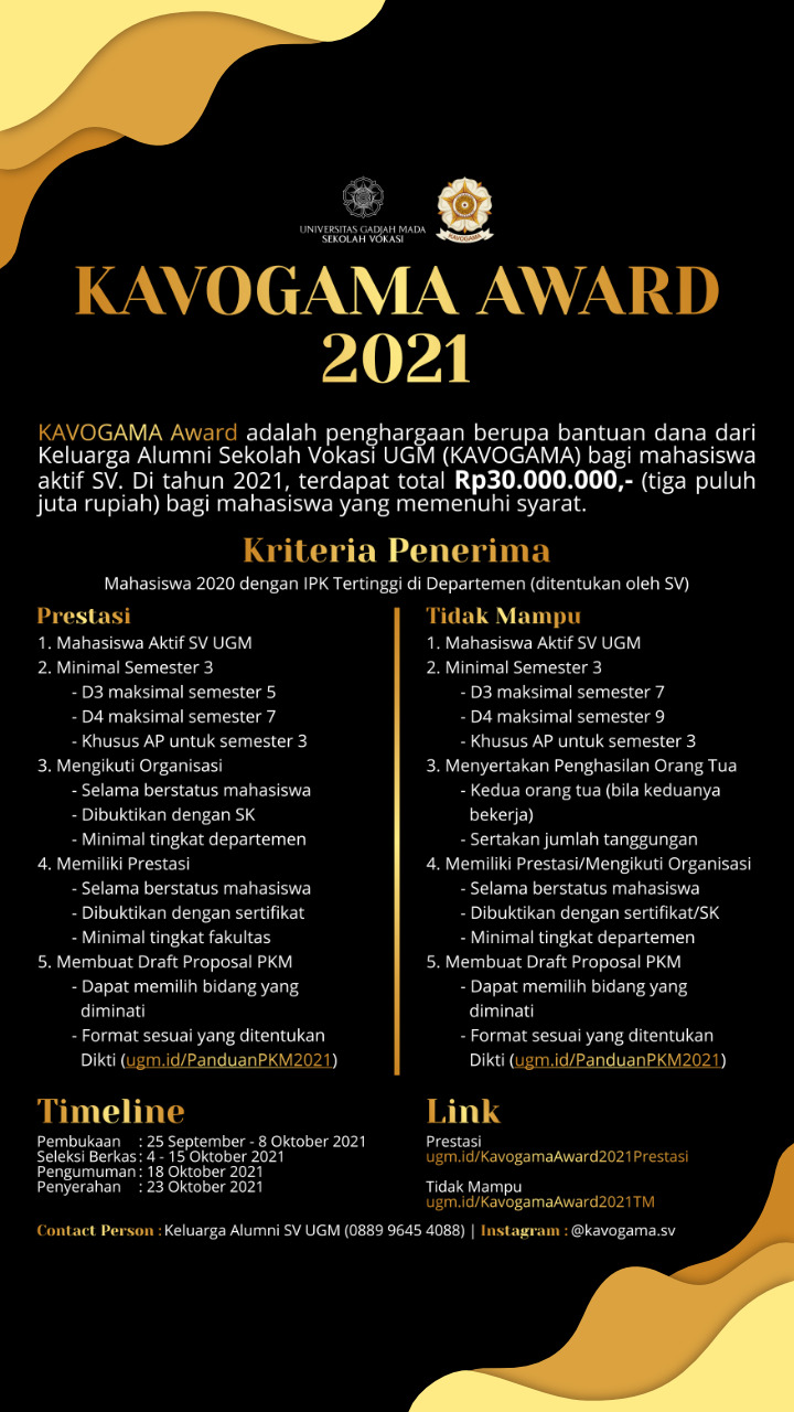 KAVOGAMA AWARD 2021