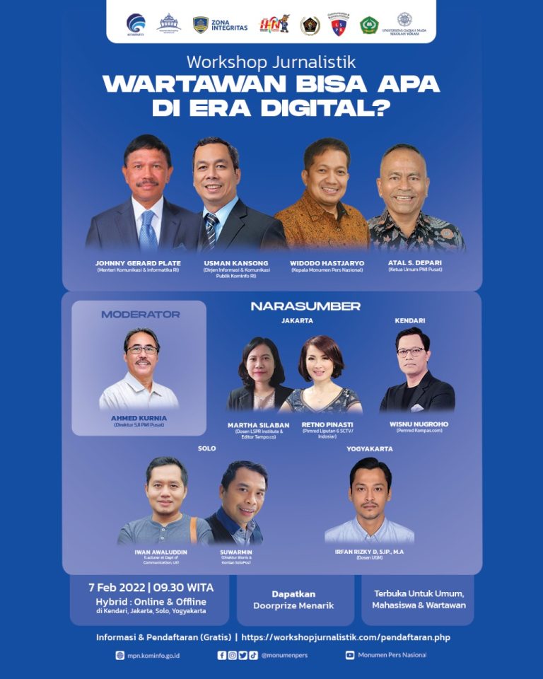 Workshop Jurnalistik, 7 Februari 2022, 09.30 WITA