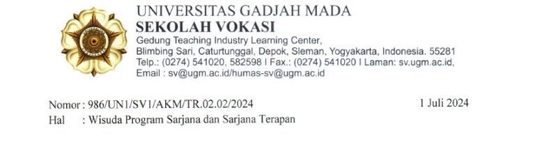 Prosedur Pendaftaran Wisuda Periode IV T.A. 2023/2024
